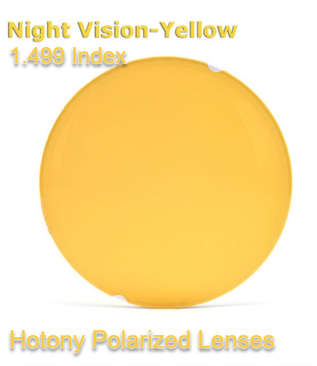 Hotony 1.499 Index Single Vision Polarized Lenses Lenses Hotony Lenses Night Vision Yellow