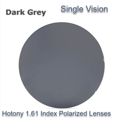 Hotony 1.61 Index Single Vision Polarized Lenses Lenses Hotony Lenses Dark Gray