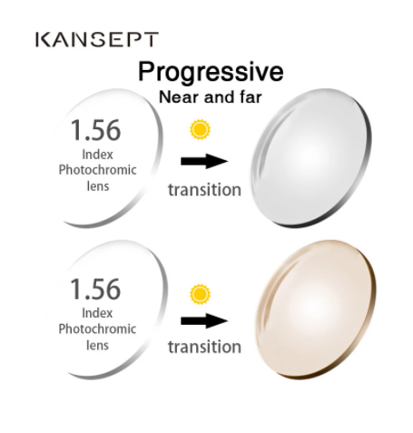Kansept 1.56 Aspheric Progressive Photochromic Grey Lenses Lenses Kansept Lenses