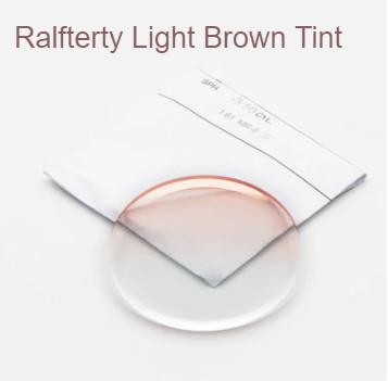 Ralferty MR-7/ MR-8 Single Vision Gradient Tinted Lenses Lenses Ralferty Lenses 1.61 Light Brown