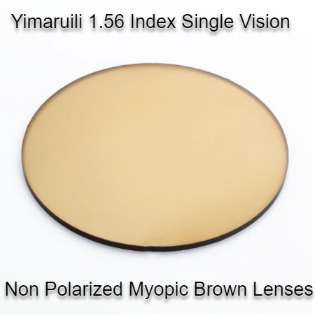 Yimaruili Tinted Asperical Sunglass Lenses Non Polarized Lenses Yimaruili Lenses Myopic Brown  