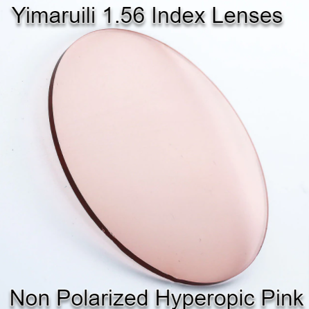 Yimaruili Tinted Asperical Sunglass Lenses Non Polarized Lenses Yimaruili Lenses Hyperopic Pink  