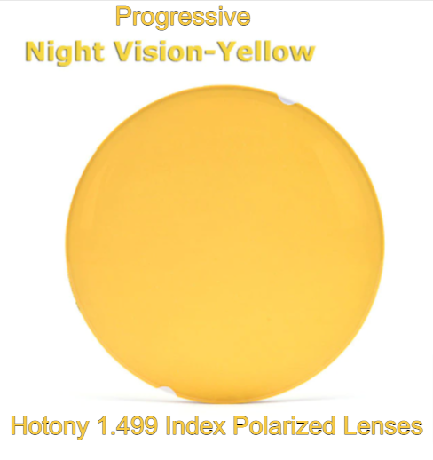 Hotony 1.499 Index Polarized Progressive Lenses Lenses Hotony Lenses Night Vision Yellow