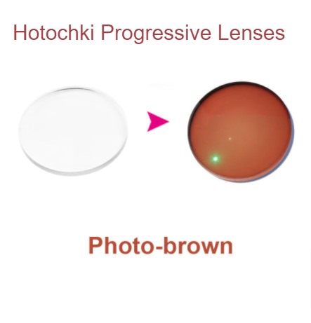 Hotochki 1.61 Index Free Form Digital Progressive Photochromic Lenses Lenses Hotochki Lenses Photo Auburn