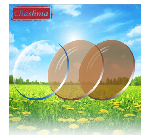 Chashma 1.61 Digital Free Form Anti Blue Progressive Photochromic Brown Lenses Lenses Chashma Lenses