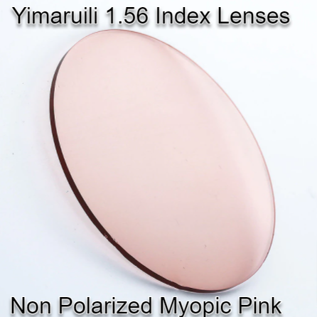 Yimaruili Tinted Asperical Sunglass Lenses Non Polarized Lenses Yimaruili Lenses Myopic Pink  