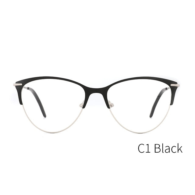 Kansept Women's Eyeglasses Metal Glasses Frame Cat Eye 3751 Frame Kansept 3751C1  