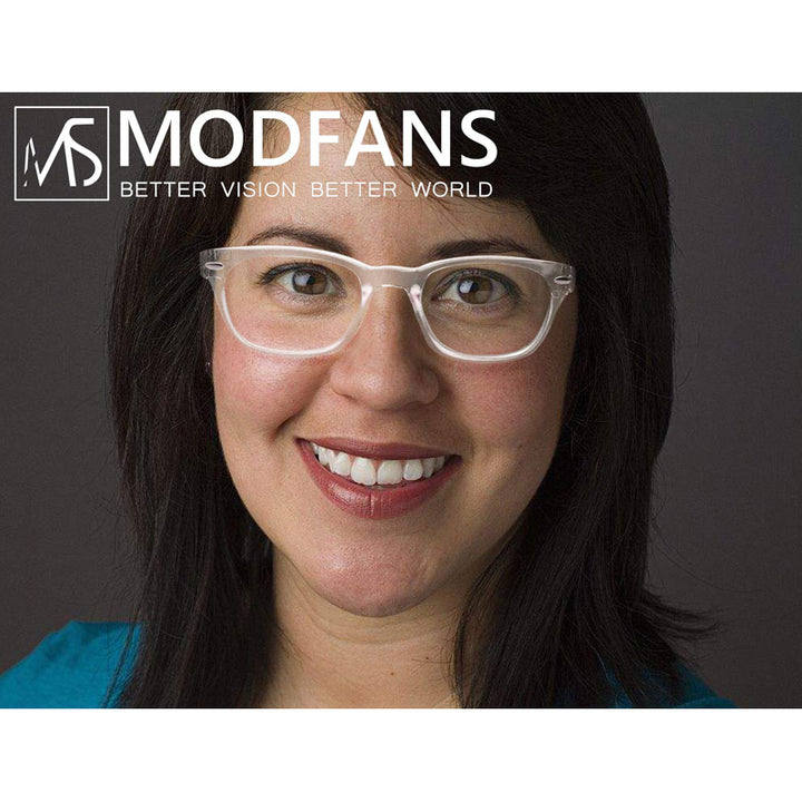 ModFan Unisex Full Rim Square Acetate Reading Glasses Msr029 Reading Glasses Modfans