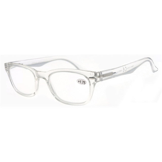 ModFan Unisex Full Rim Square Acetate Reading Glasses Msr029 Reading Glasses Modfans +350 clean