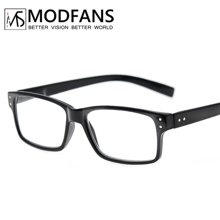 Modfans Unisex Full Rim Rectangle Polycarbonate Reading Glasses R0341 Reading Glasses Modfans