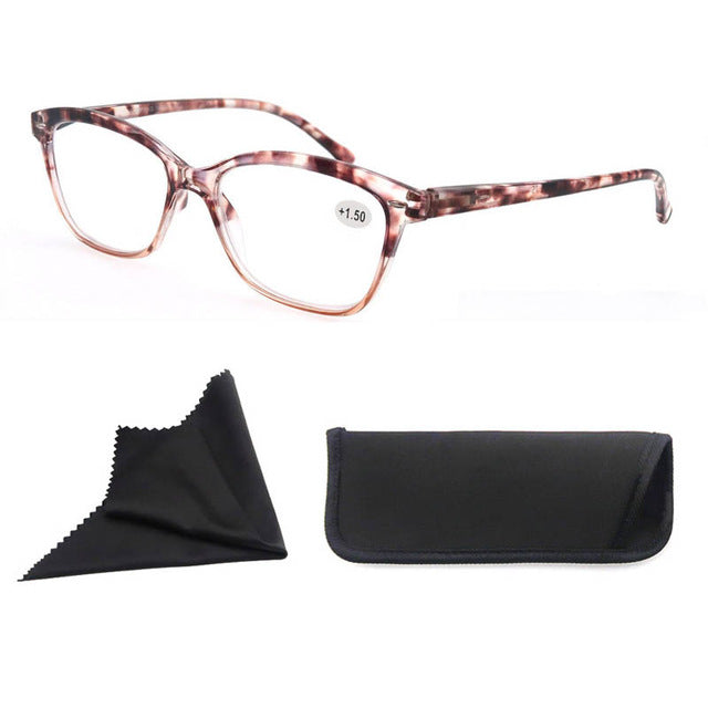 Modfans Unisex Full Rim Square Polycarbonate Reading Glasses R031 Reading Glasses Modfans +100 Tortoiseshell