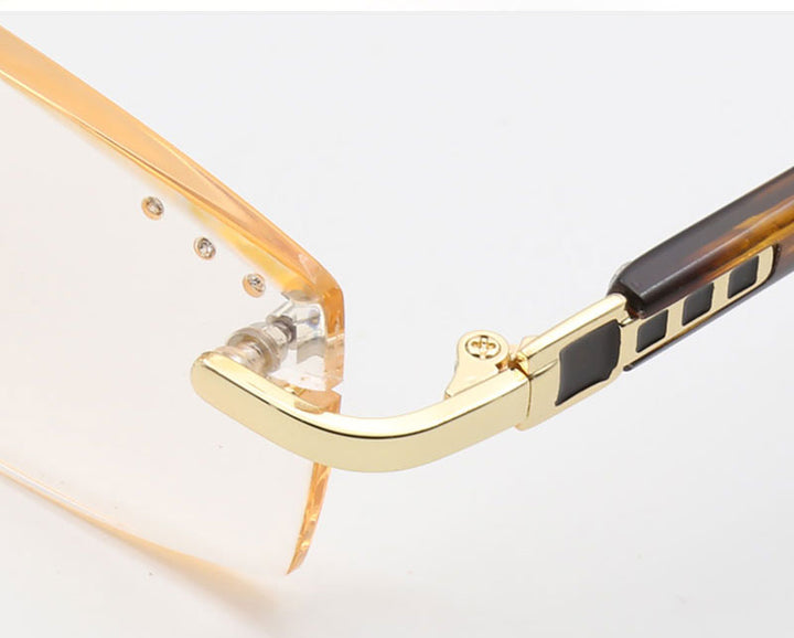 Hotochki Women's Rimless Square Alloy Reading Glasses 5822 Reading Glasses Hotochki