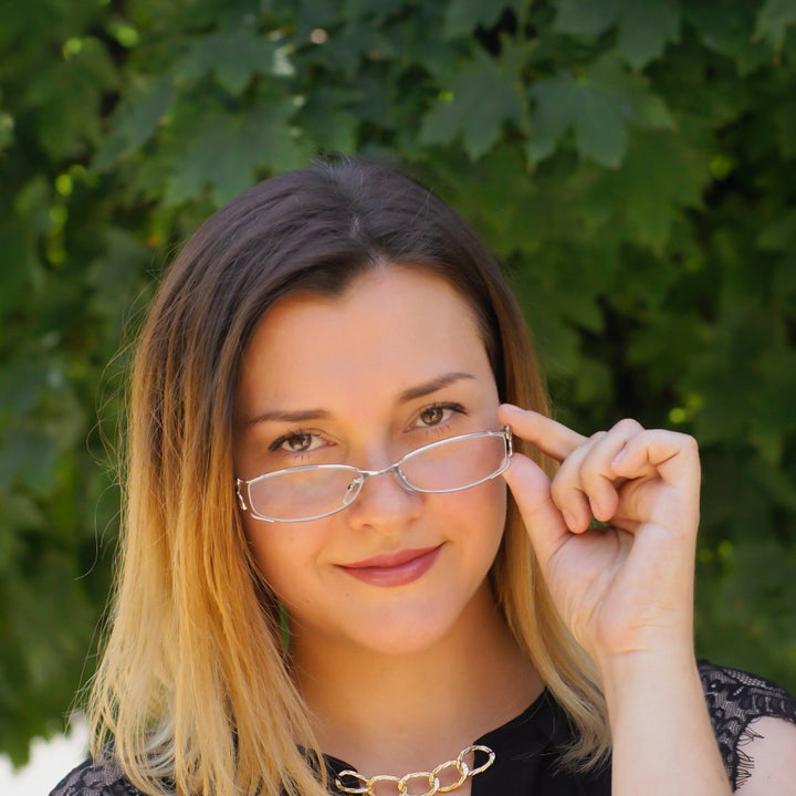 Hotochki Women's Full Rim Eyeglasses Butterfly Alloy 6150 Full Rim Hotochki