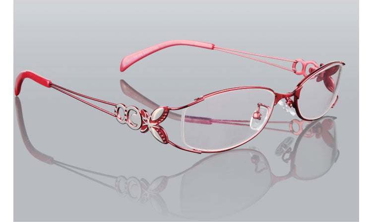 Hotochki Women's Full Rim Eyeglasses Butterfly Alloy 6150 Full Rim Hotochki
