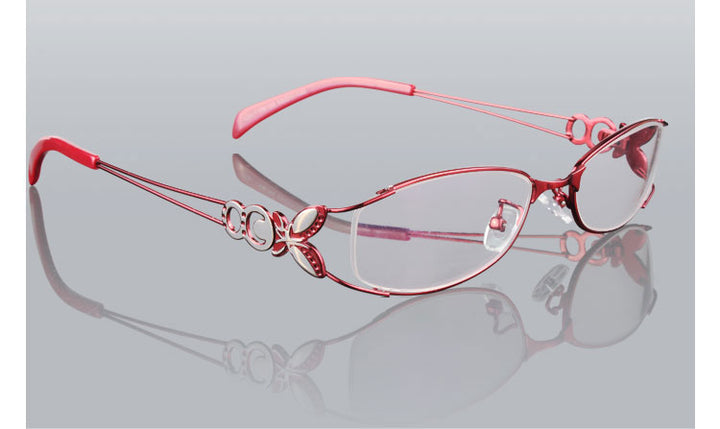 Hotochki Women's Full Rim Eyeglasses Butterfly Alloy 6150 Full Rim Hotochki