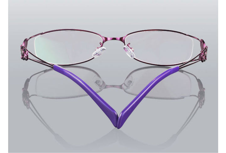 Hotochki Women's Full Rim Eyeglasses Butterfly Alloy 6150 Full Rim Hotochki