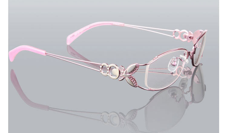 Hotochki Women's Full Rim Eyeglasses Butterfly Alloy 6150 Full Rim Hotochki