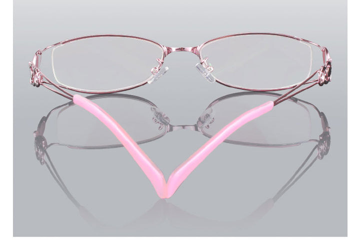 Hotochki Women's Full Rim Eyeglasses Butterfly Alloy 6150 Full Rim Hotochki