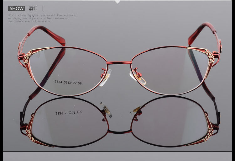 Bclear Women's Full Rim Square Cat Eye Alloy Eyeglasses S2834 Full Rim Bclear