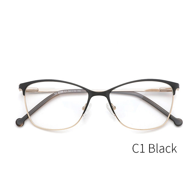 Kansept Women's Full Rim Cat Eye Alloy Eyeglasses Tf2198C5 Full Rim Kansept TF2198C1