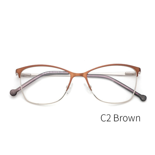 Kansept Women's Full Rim Cat Eye Alloy Eyeglasses Tf2198C5 Full Rim Kansept TF2198C2