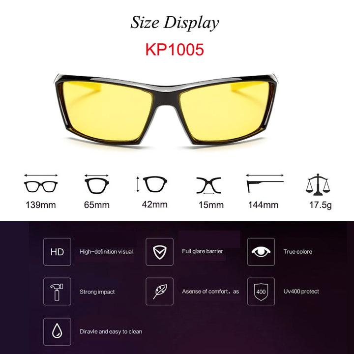 Warblade Men's Full Rim Square Alloy Polarized Sunglasses Kp1102 Sunglasses Warblade