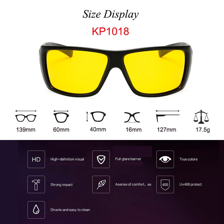 Warblade Men's Full Rim Square Alloy Polarized Sunglasses Kp1102 Sunglasses Warblade