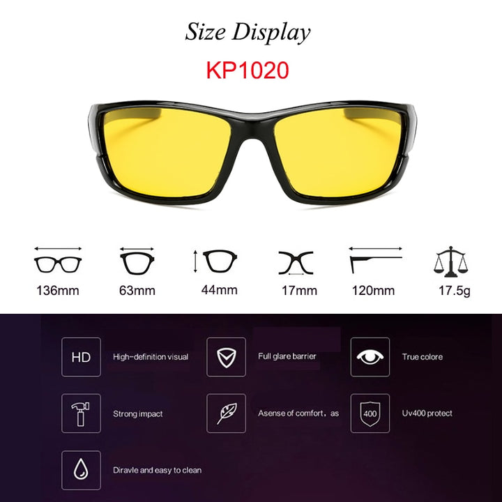 Warblade Men's Full Rim Square Alloy Polarized Sunglasses Kp1102 Sunglasses Warblade