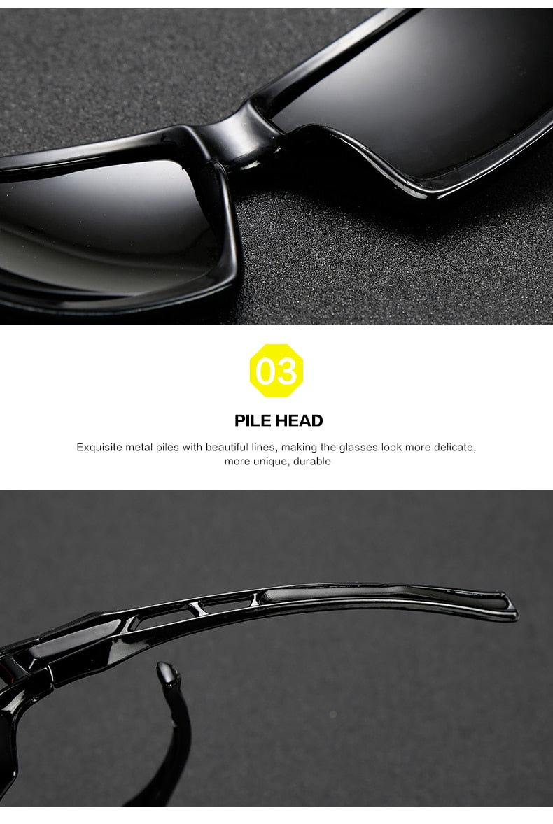 Warblade Men's Full Rim Square Alloy Polarized Sunglasses Kp1102 Sunglasses Warblade