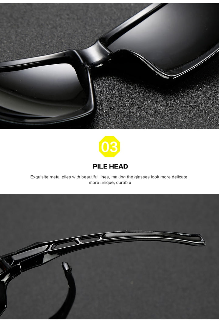 Warblade Men's Full Rim Square Alloy Polarized Sunglasses Kp1102 Sunglasses Warblade