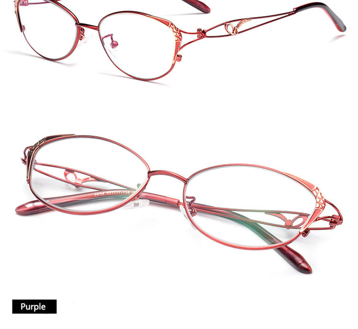 Bclear Women's Reading Eyelasses Anti-Blue Ray Lenses From +0.25 To +4.00 Reading Glasses Bclear