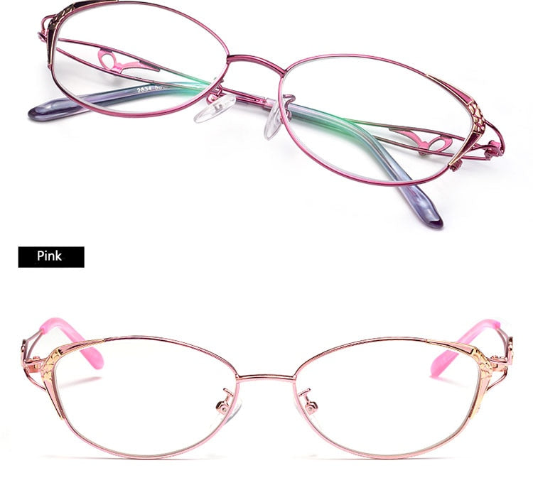 Bclear Women's Reading Eyelasses Anti-Blue Ray Lenses From +0.25 To +4.00 Reading Glasses Bclear