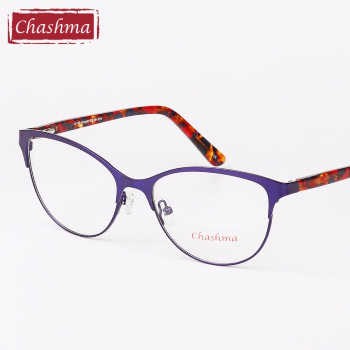 Chashma Brand Women's Frame Glasses Cat Eyes Top Quality W110 Full Rim Chashma