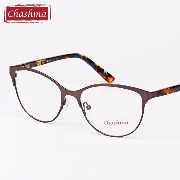 Chashma Brand Women's Frame Glasses Cat Eyes Top Quality W110 Full Rim Chashma