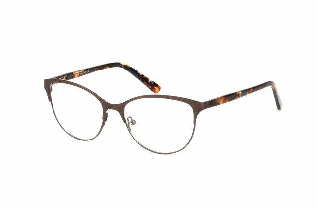 Chashma Brand Women's Frame Glasses Cat Eyes Top Quality W110 Full Rim Chashma Gray