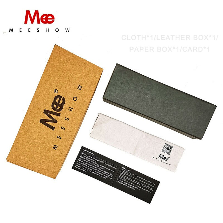 Meeshow Women's Eyeglasses Acetate Cat Eye Alloy 1807 Full Rim Meeshow