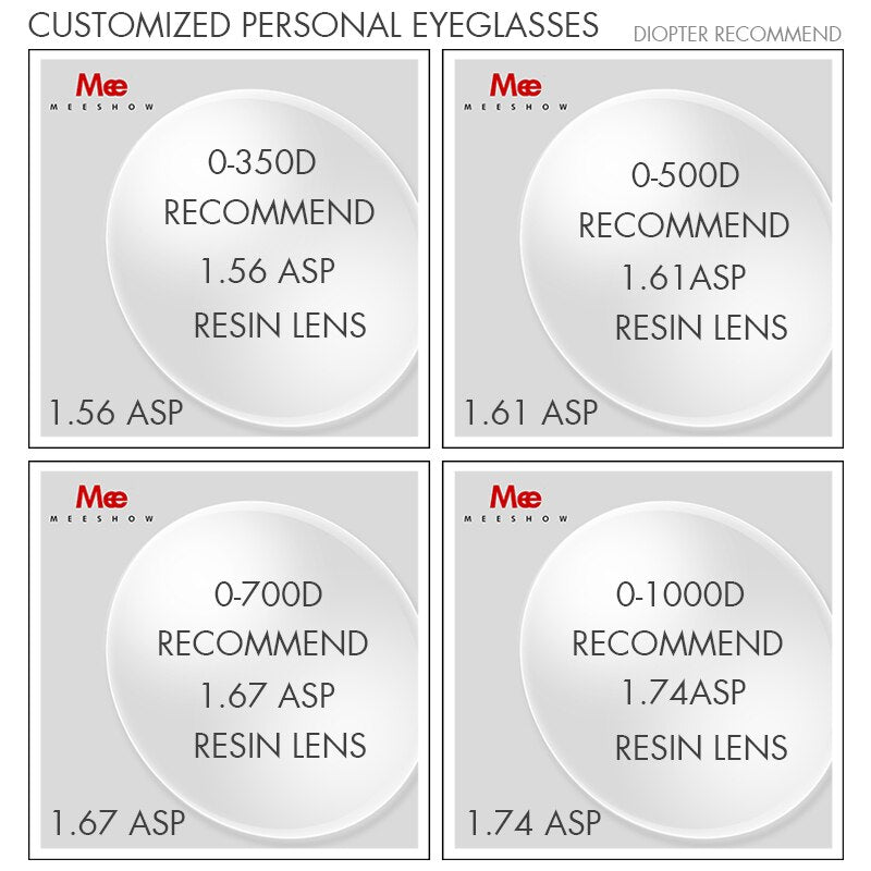 Meeshow Titanium Alloy Eyeglasses Women's Cat Eye 809 Full Rim Meeshow