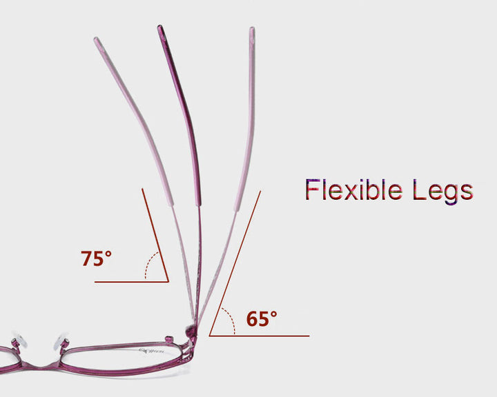 Hotochki Women's Full Rim Rectangle Alloy Reading Glasses 9003 Reading Glasses Hotochki