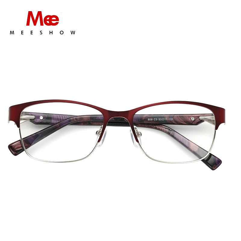 Meeshow Women's Eyeglasses Titanium Alloy 809 Full Rim Meeshow