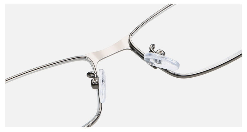 Hotochky Unisex Full Rim Square Stainless Steel Non Spherical Reading Glasses T076 Reading Glasses Hotochki