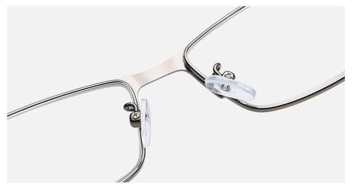 Hotochky Unisex Full Rim Square Stainless Steel Non Spherical Reading Glasses T076 Reading Glasses Hotochki