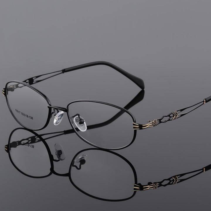 Bclear Women Eyeglasses Frames Metal Spectacles Clear Lens F6017 Full Rim Bclear