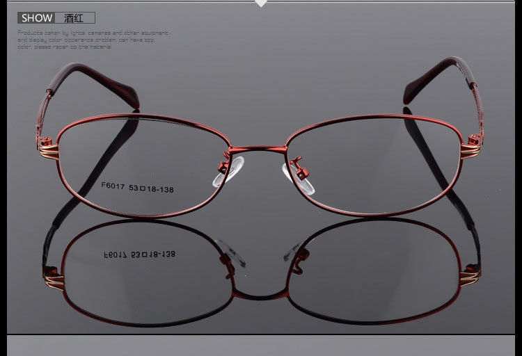 Bclear Women Eyeglasses Frames Metal Spectacles Clear Lens F6017 Full Rim Bclear