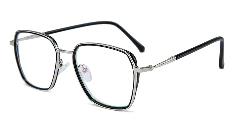 Ralferty Women's Full Rim Big Square Tr 90 Eyeglasses D16024 Full Rim Ralferty
