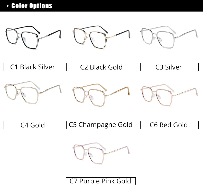 Ralferty Women's Full Rim Big Square Tr 90 Eyeglasses D16024 Full Rim Ralferty