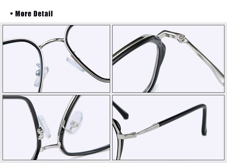 Ralferty Women's Full Rim Big Square Tr 90 Eyeglasses D16024 Full Rim Ralferty