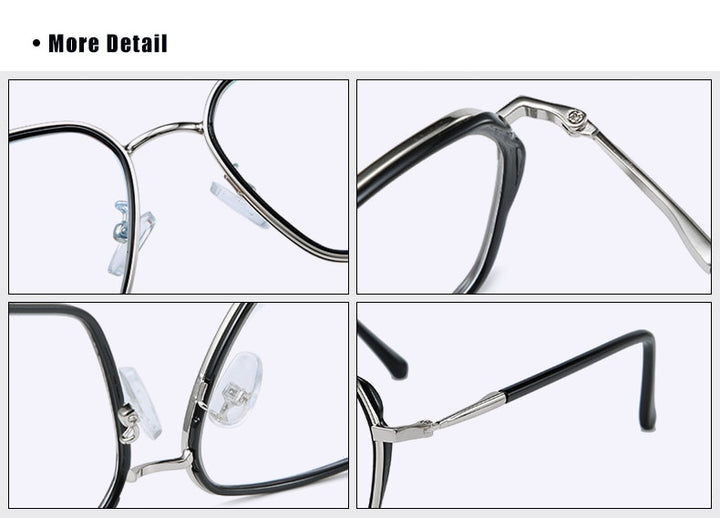 Ralferty Women's Full Rim Big Square Tr 90 Eyeglasses D16024 Full Rim Ralferty