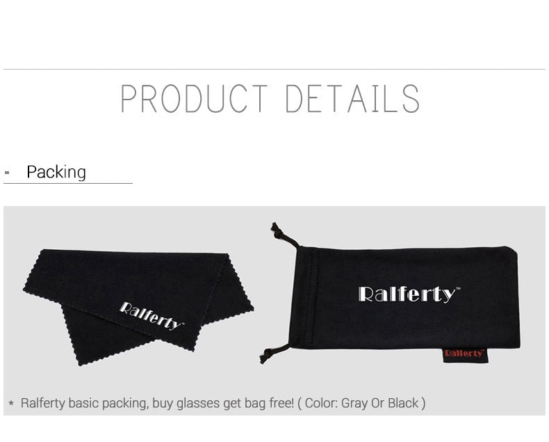 Ralferty Women's Full Rim Big Square Tr 90 Eyeglasses D16024 Full Rim Ralferty