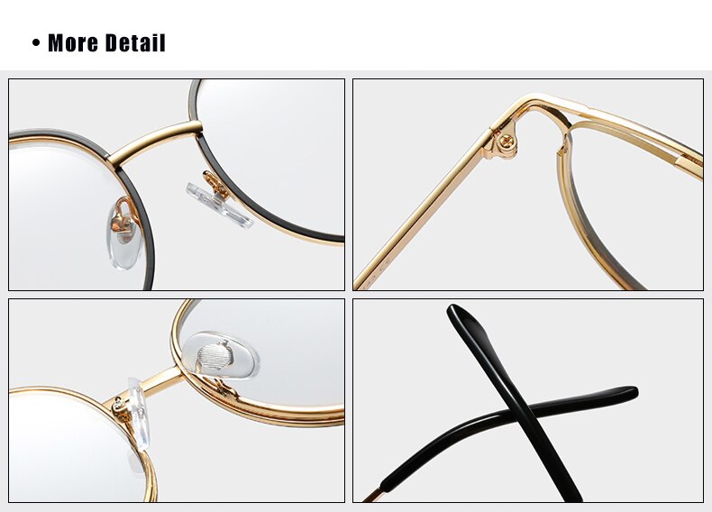 Ralferty Women's Full Rim Cat Eye Alloy Eyeglasses W93332 Full Rim Ralferty