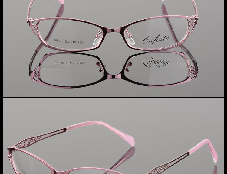 Bclear High-Grade Women Spectacle Frame Metal Alloy Eyeglasses Frame Half Frame Glasses Frame Eyeglasses S99002 Full Rim Bclear